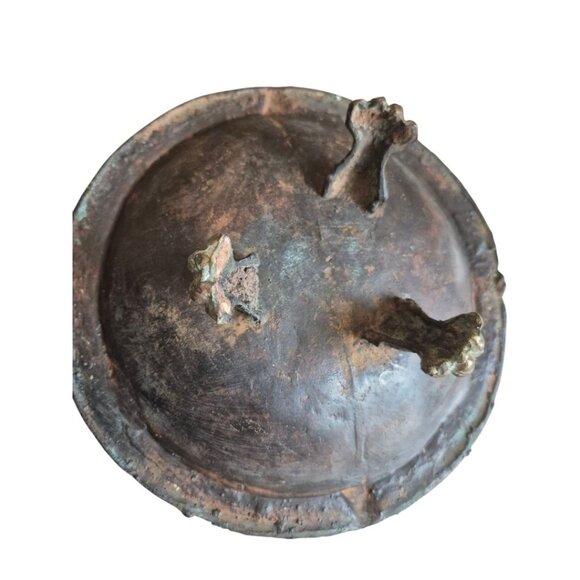 Antique Handmade Chinese Bronze Dragon Ornamental Ceremonial Teapot Kettle - Picture 7 of 7